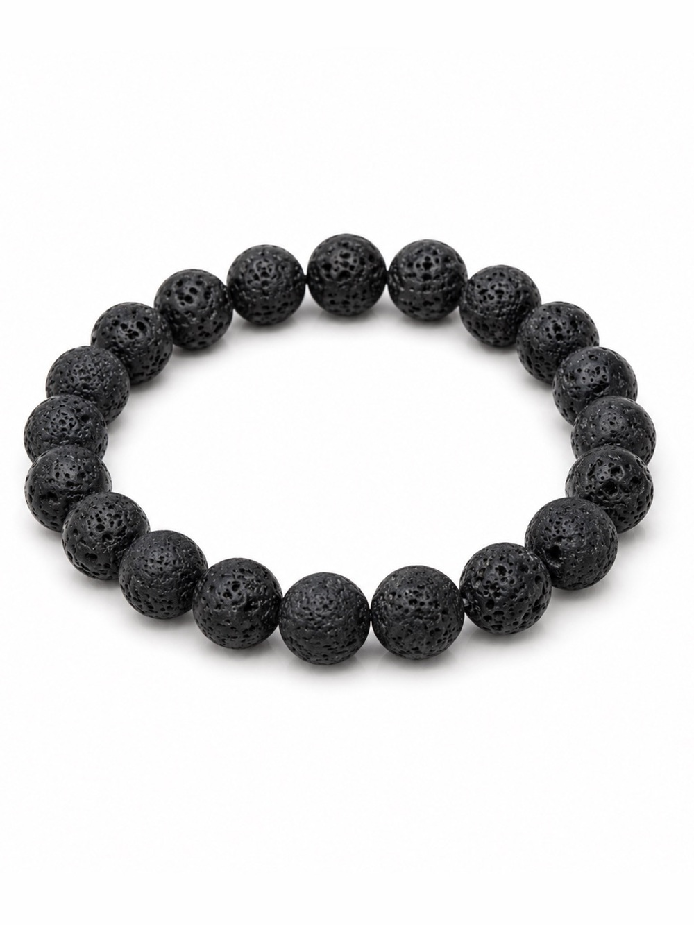 Lava rock stretch bracelet